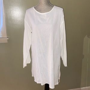 NWT loom.ist white gauzy mini dress tunic beach 🏝️ cover up
